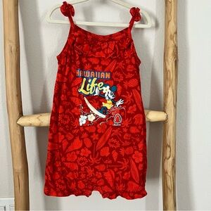 Aulani Minnie Mouse Red Hawaiian Life Romper